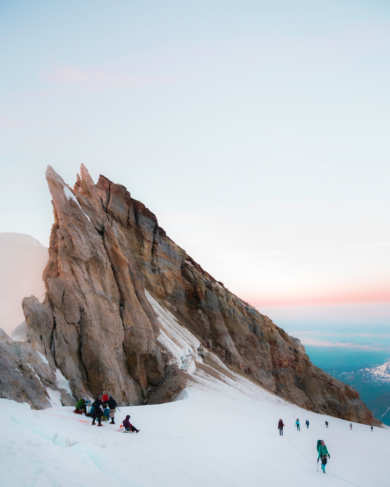 Crater on Mt. Baker Mountaineering Climb